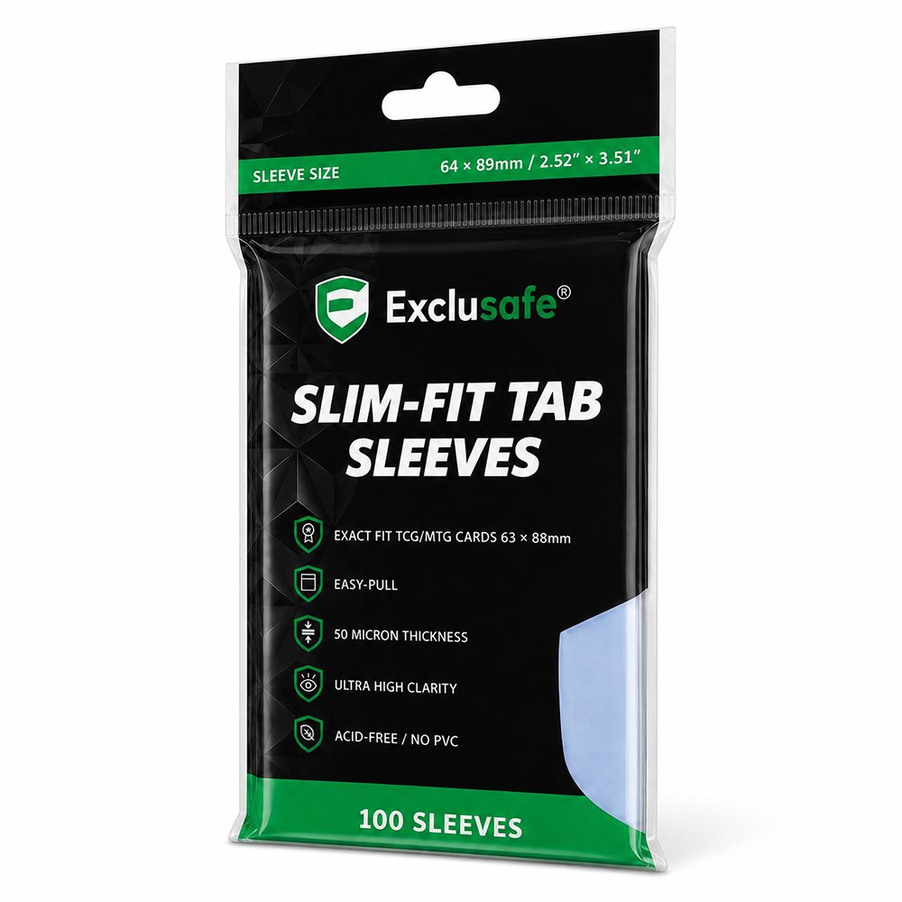 Exact Fit Pull Tab Card Sleeves – 100 Pack