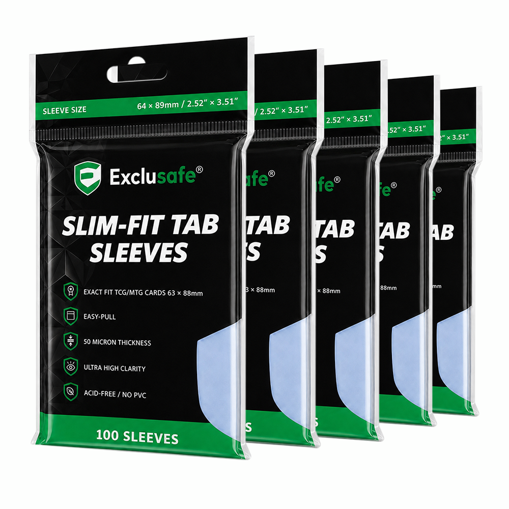 Exact Fit Pull Tab Card Sleeves – 500 Pack