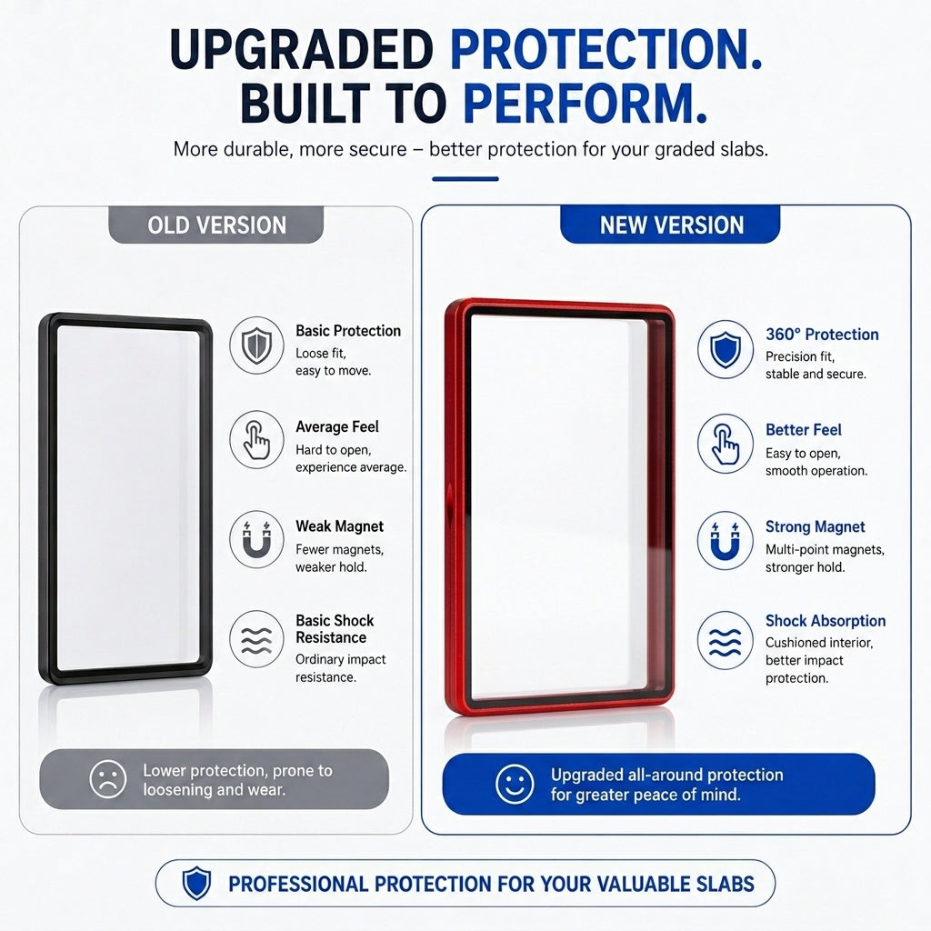Magnetic Metal Protector Case for PSA & CGC Slabs