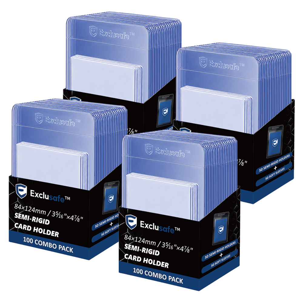 400-Piece Card Grading Kit – 200 Semi-Rigid Holders + 200 Penny Sleeves
