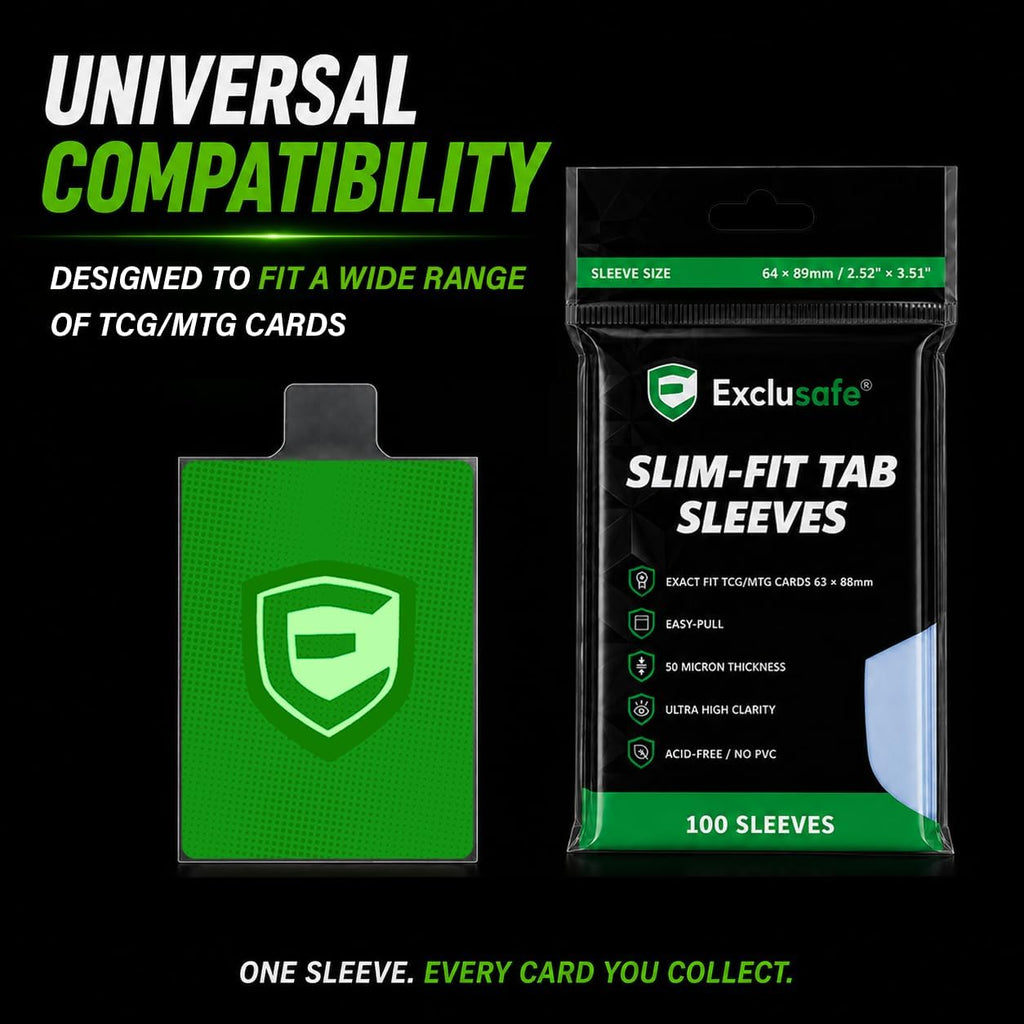 Exact Fit Pull Tab Card Sleeves – 100 Pack