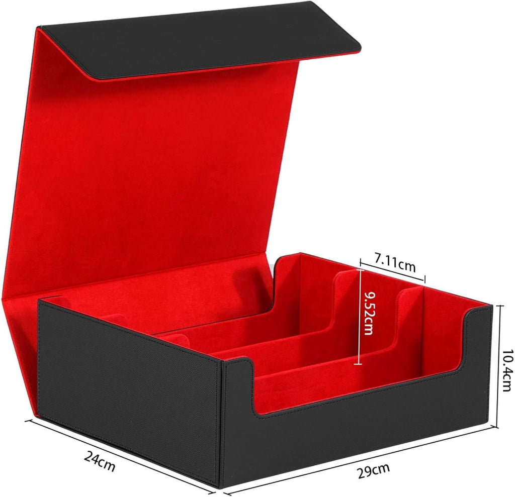 1,800+ Card Trading Card Storage Box (Red)