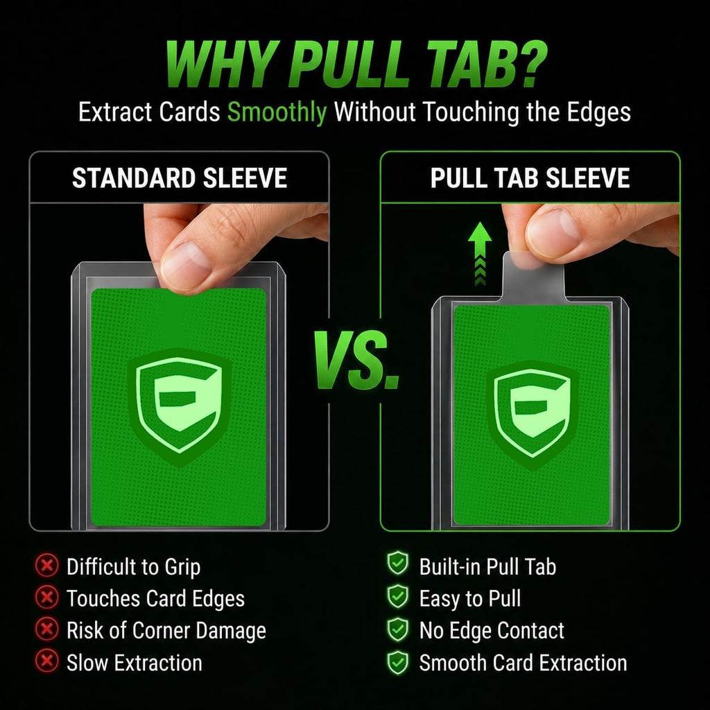 Exact Fit Pull Tab Card Sleeves – 500 Pack