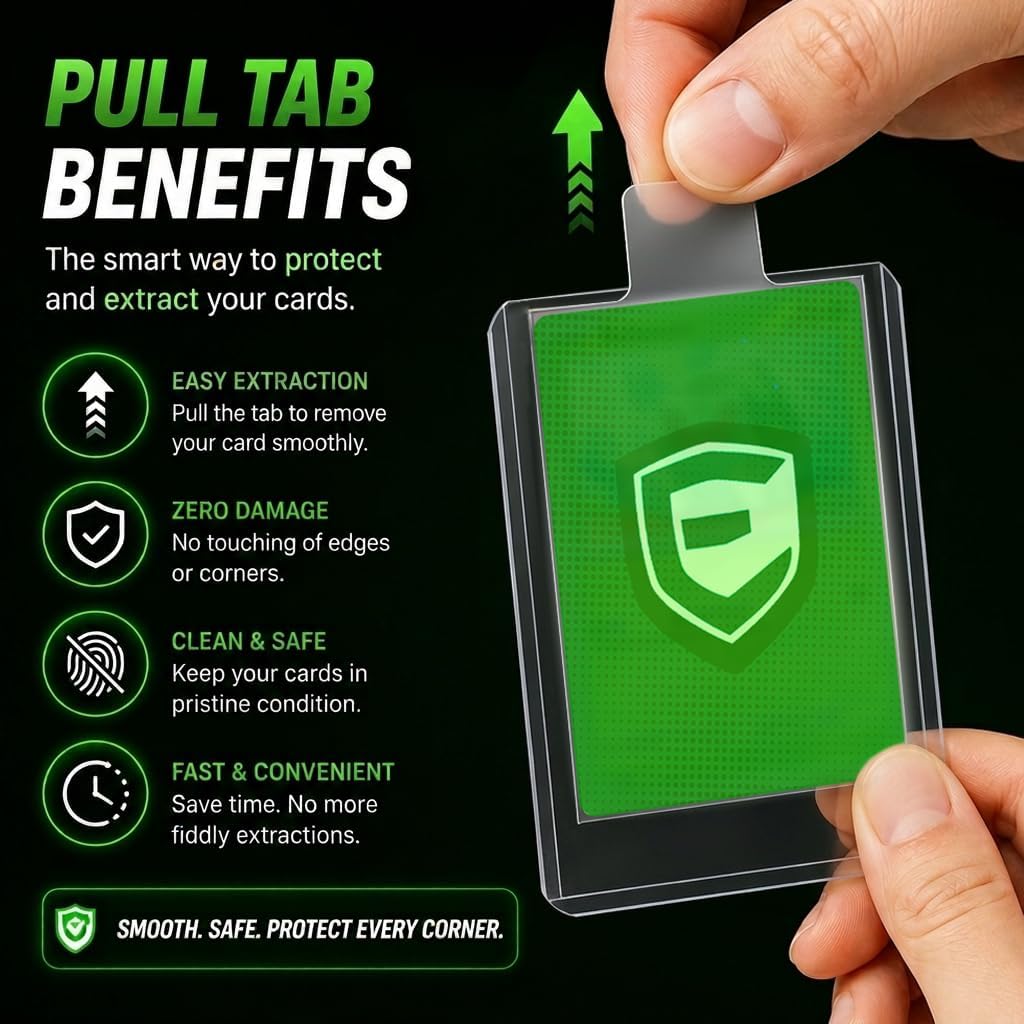 Exact Fit Pull Tab Card Sleeves – 100 Pack