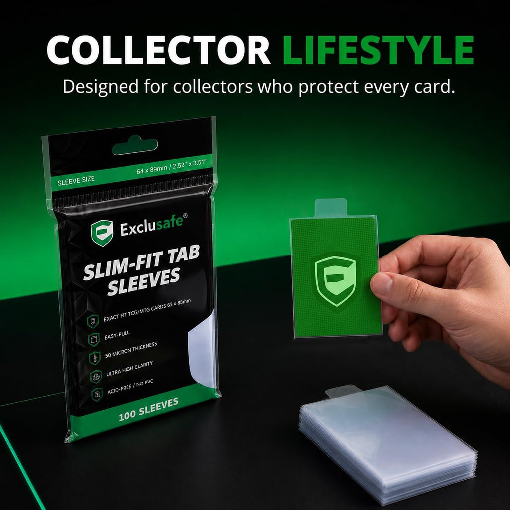 Exact Fit Pull Tab Card Sleeves – 500 Pack