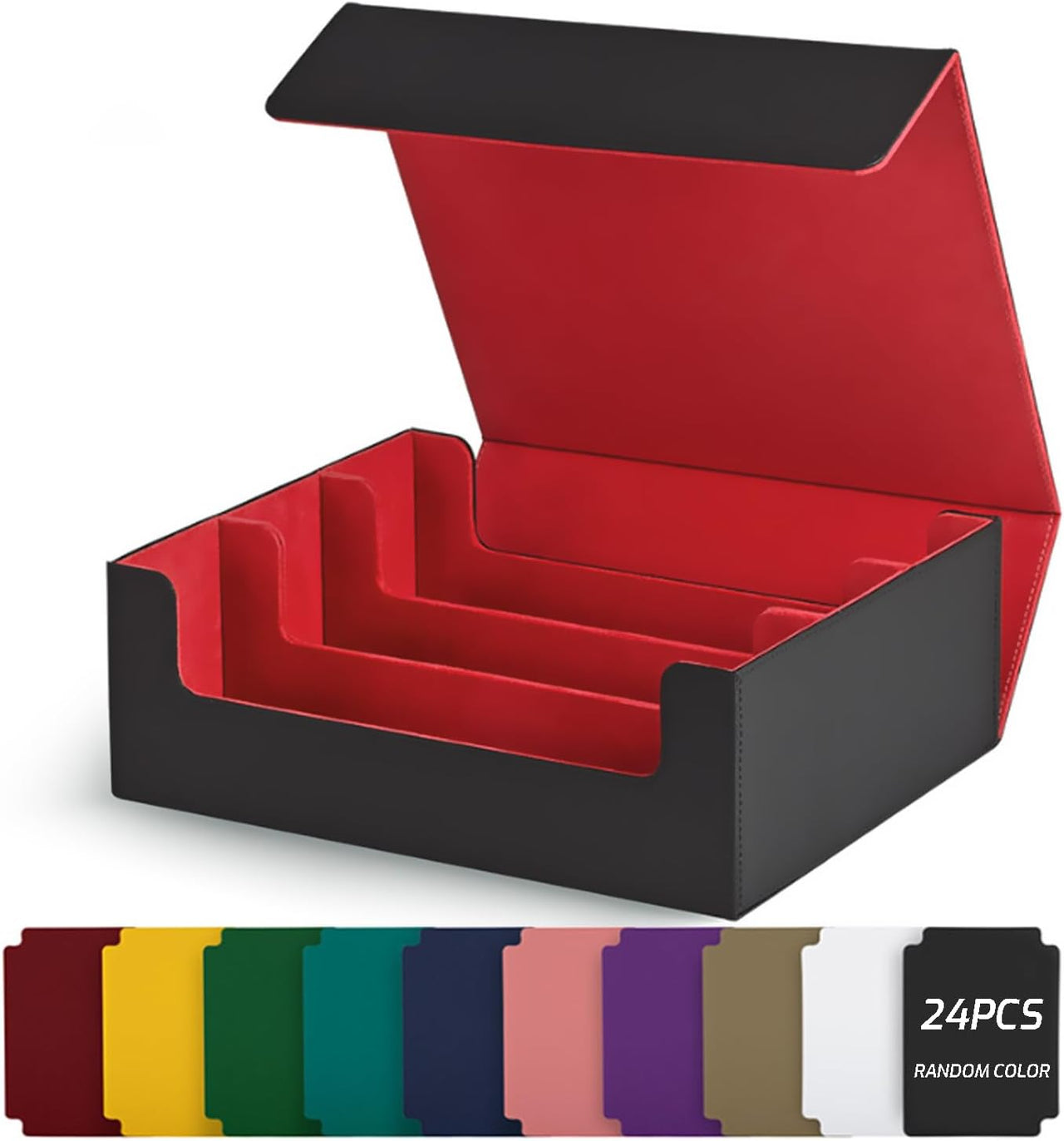 1,800+ Card Trading Card Storage Box (Red)