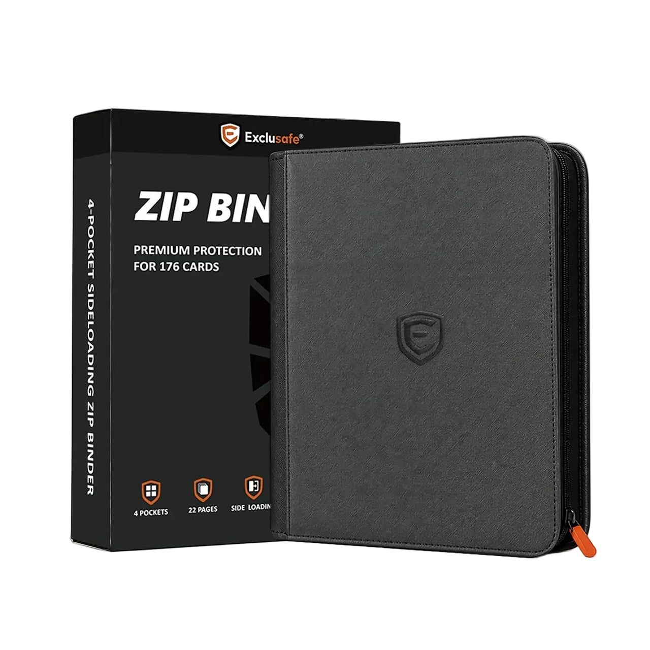 4-Pocket Trading Card Binder | 176 Side-Loading Card Slots