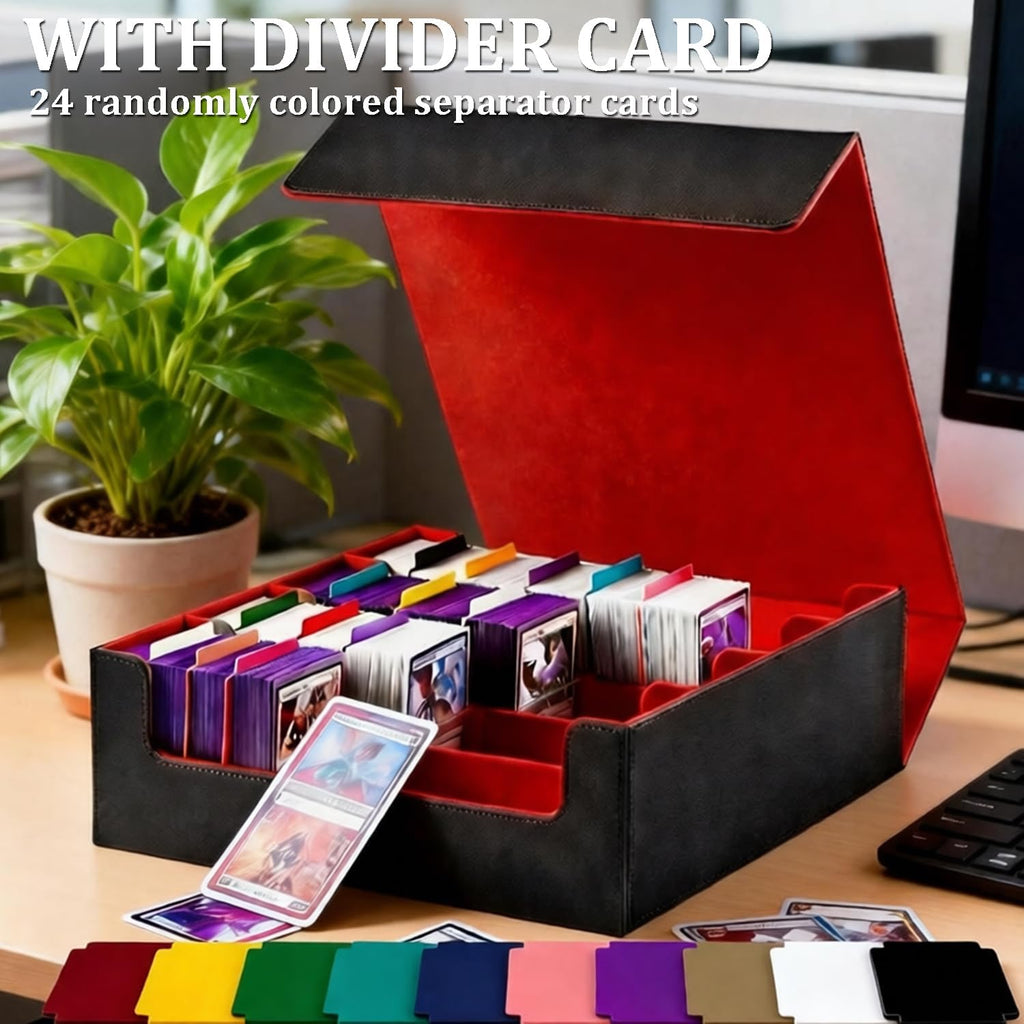 1,800+ Card Trading Card Storage Box (Red)