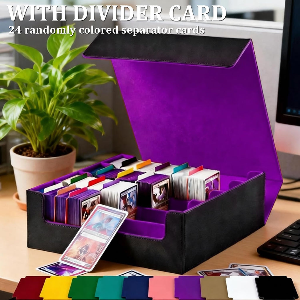 1,800+ Card Trading Card Storage Box (Purple)