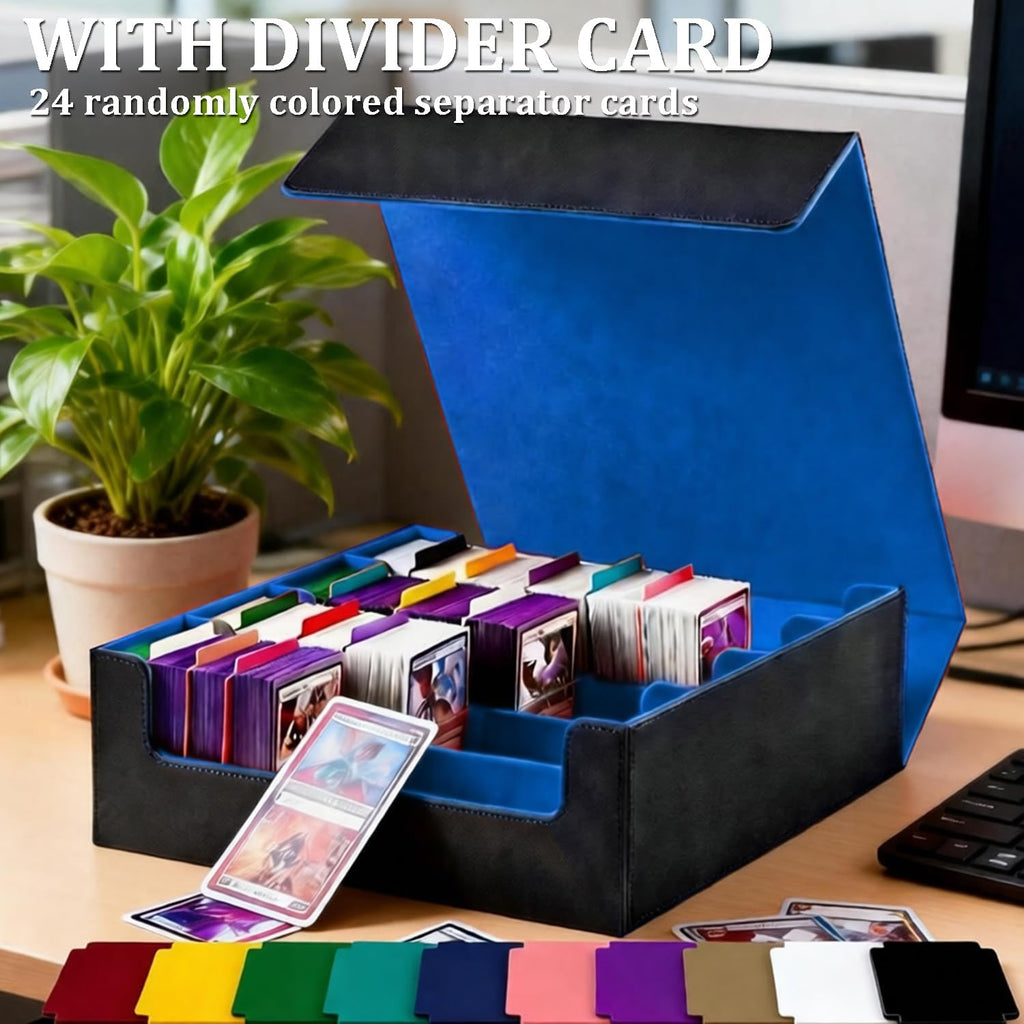 1,800+ Card Trading Card Storage Box (Blue)