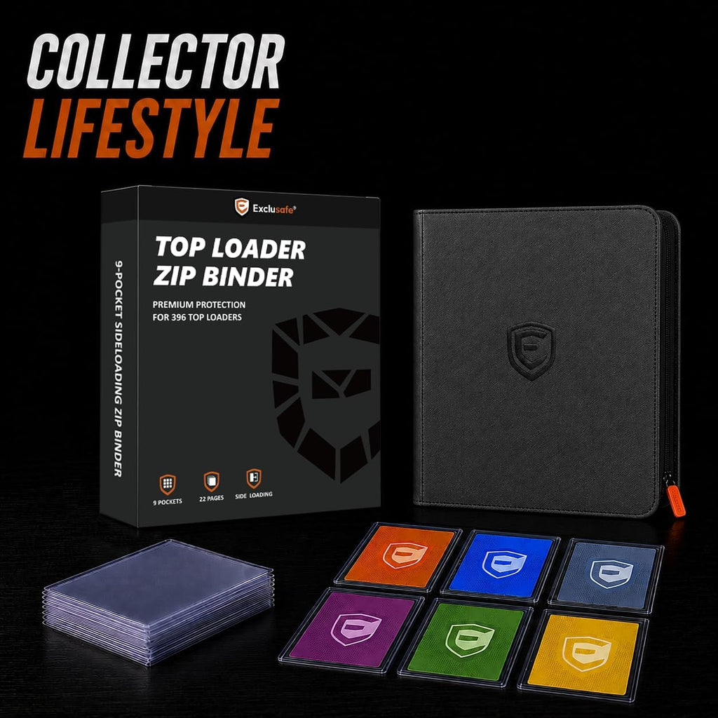 9-Pocket Toploader Binder | Holds 396 Top Loaded Cards