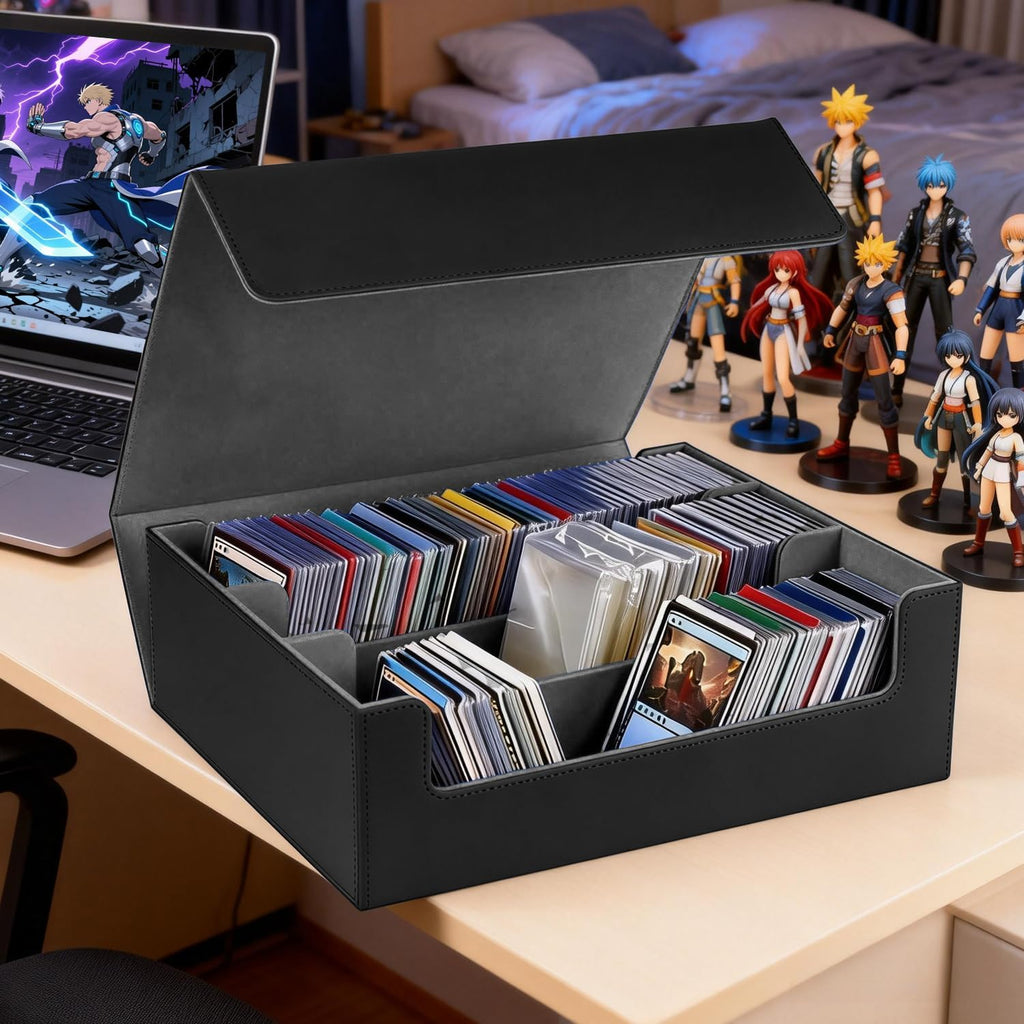 1,800+ Card Trading Card Storage Box (Gray)