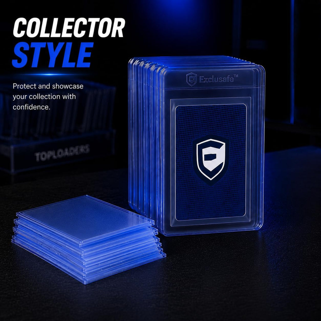100-Piece Card Grading Kit – 50 Semi-Rigid Holders + 50 Penny Sleeves