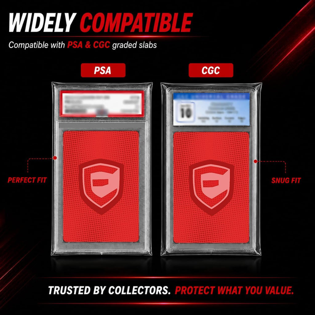 PSA Slab Sleeves – 100 Pack | Exact Fit Resealable Sleeves