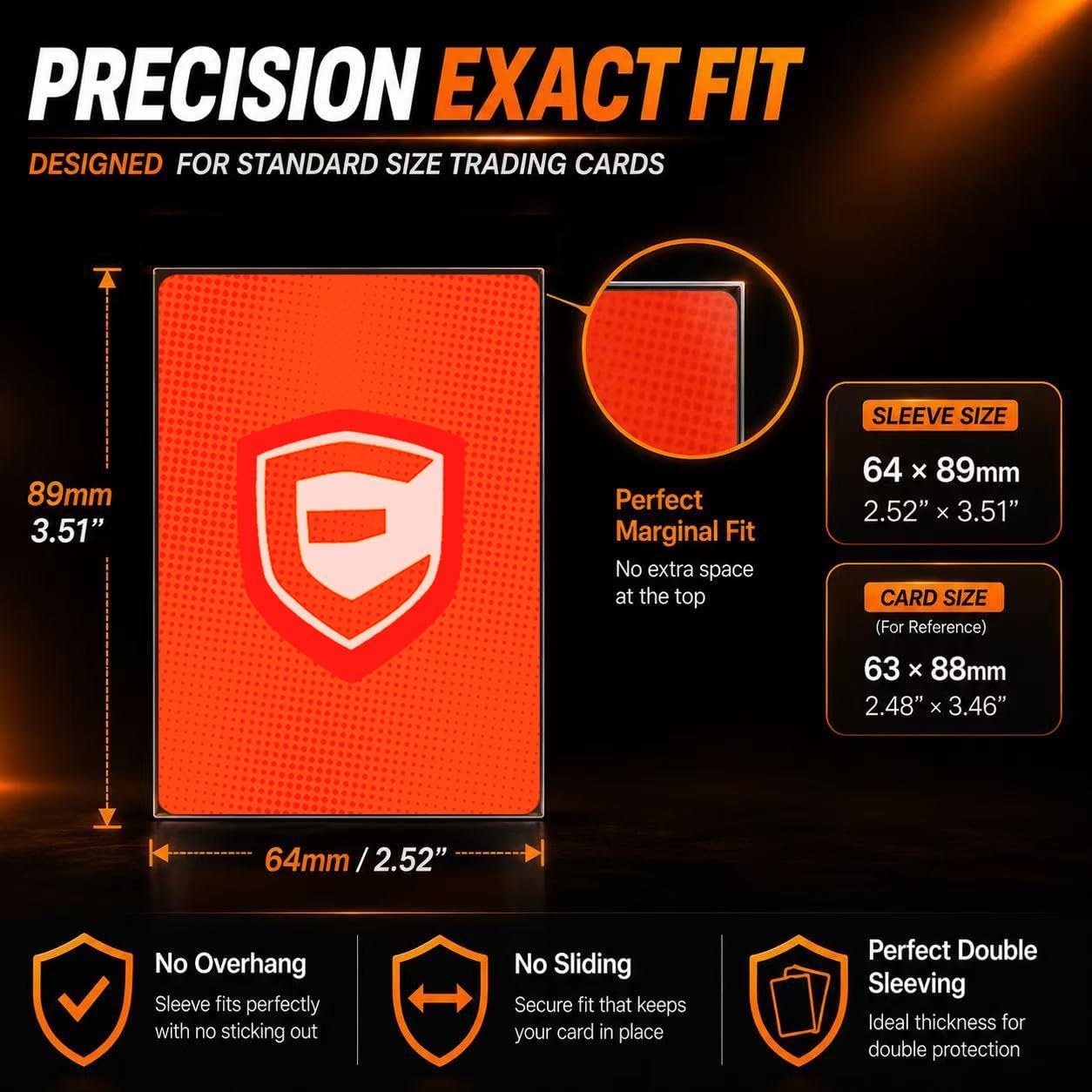 Exact Fit Inner Card Sleeves – 500 Pack