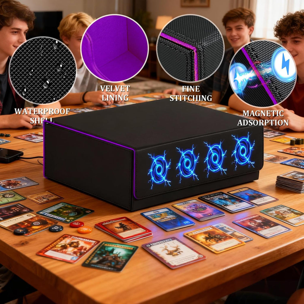 1,800+ Card Trading Card Storage Box (Purple)
