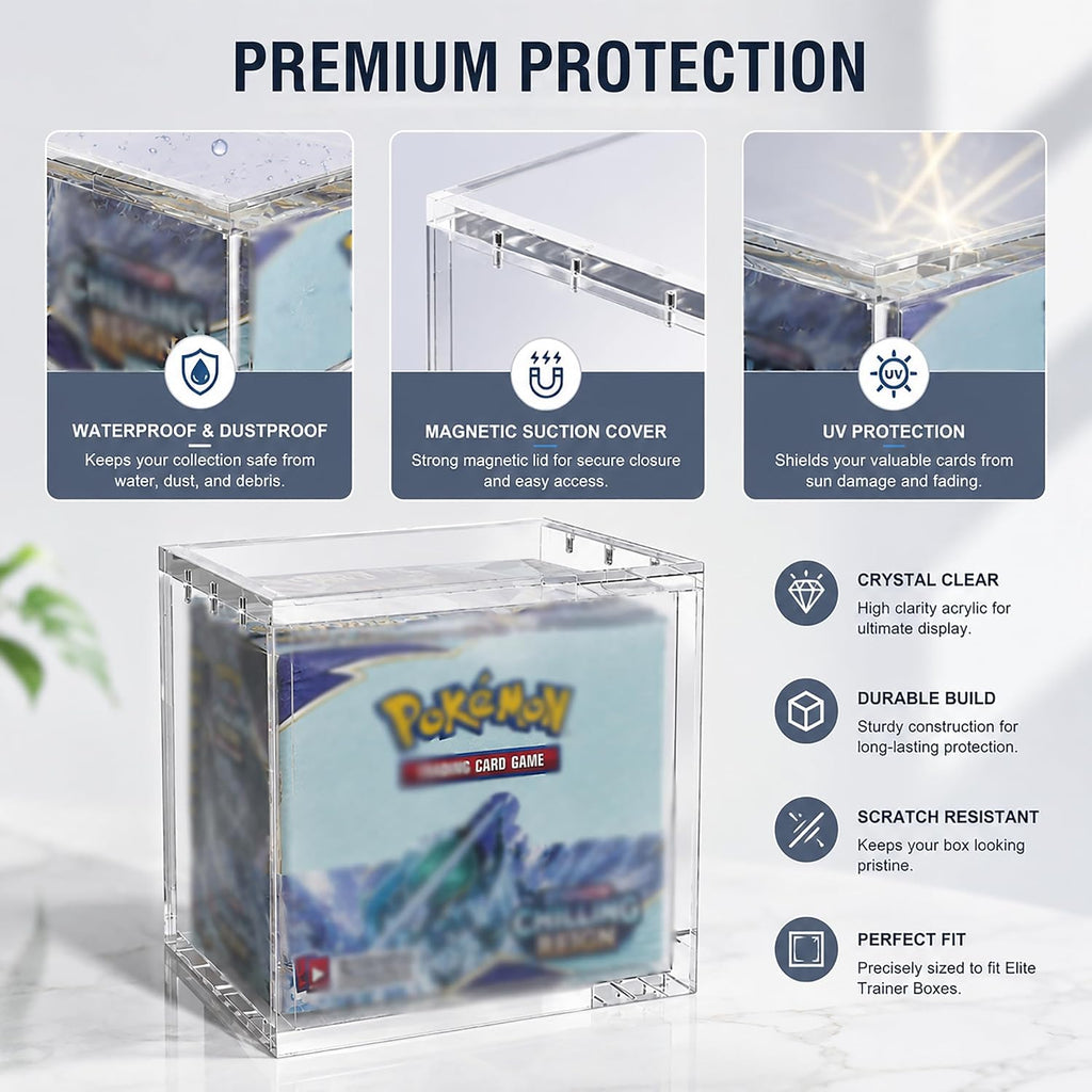 Acrylic Display Case for Pokémon Booster Box