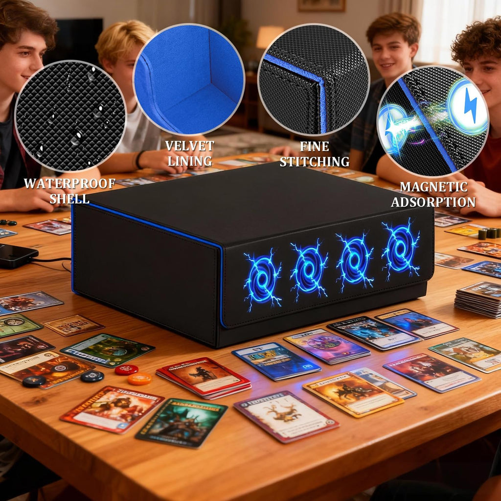 1,800+ Card Trading Card Storage Box (Blue)