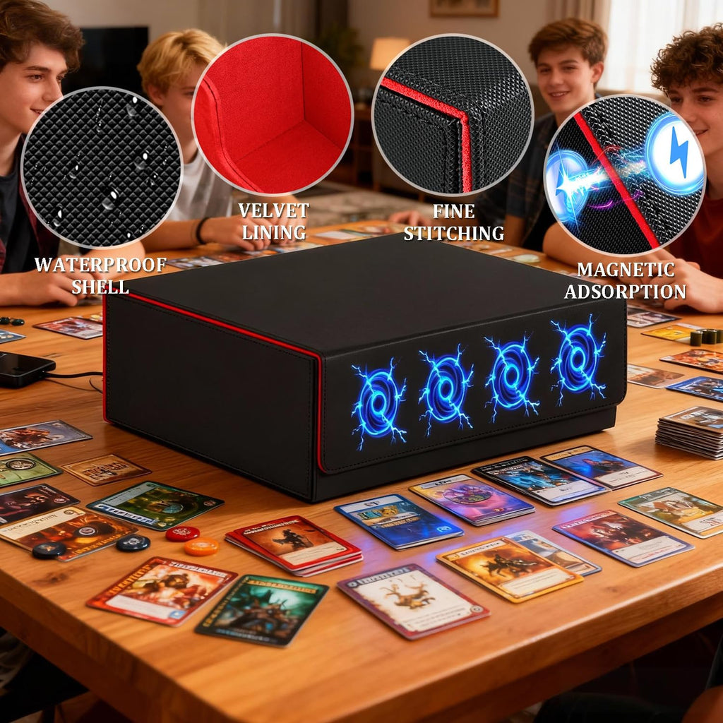 1,800+ Card Trading Card Storage Box (Red)