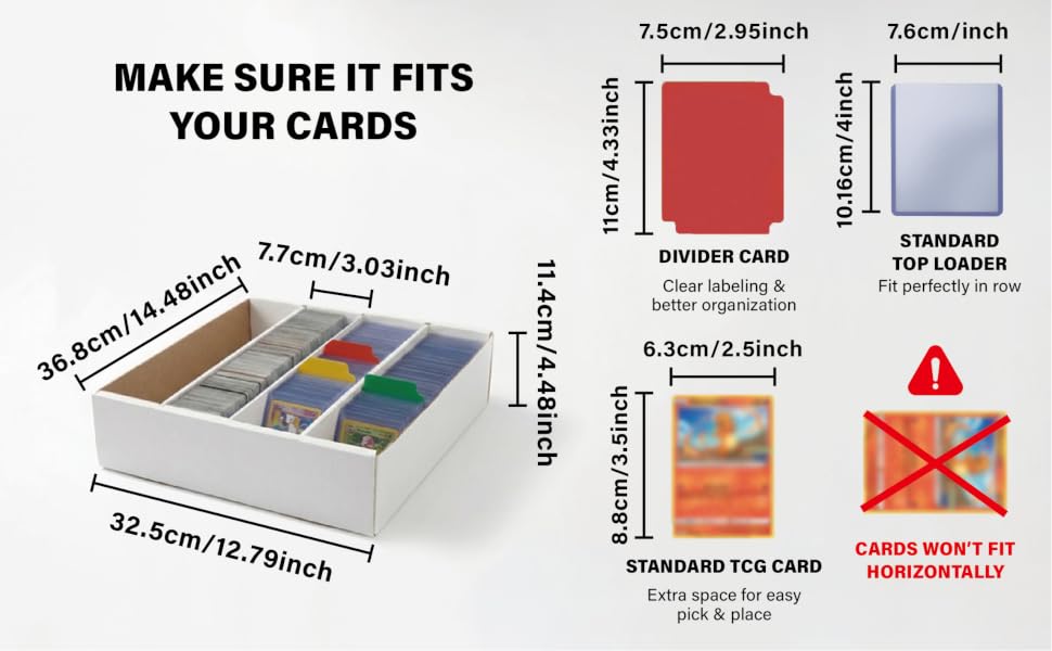 3200-Count Trading Card Storage Box with Lid