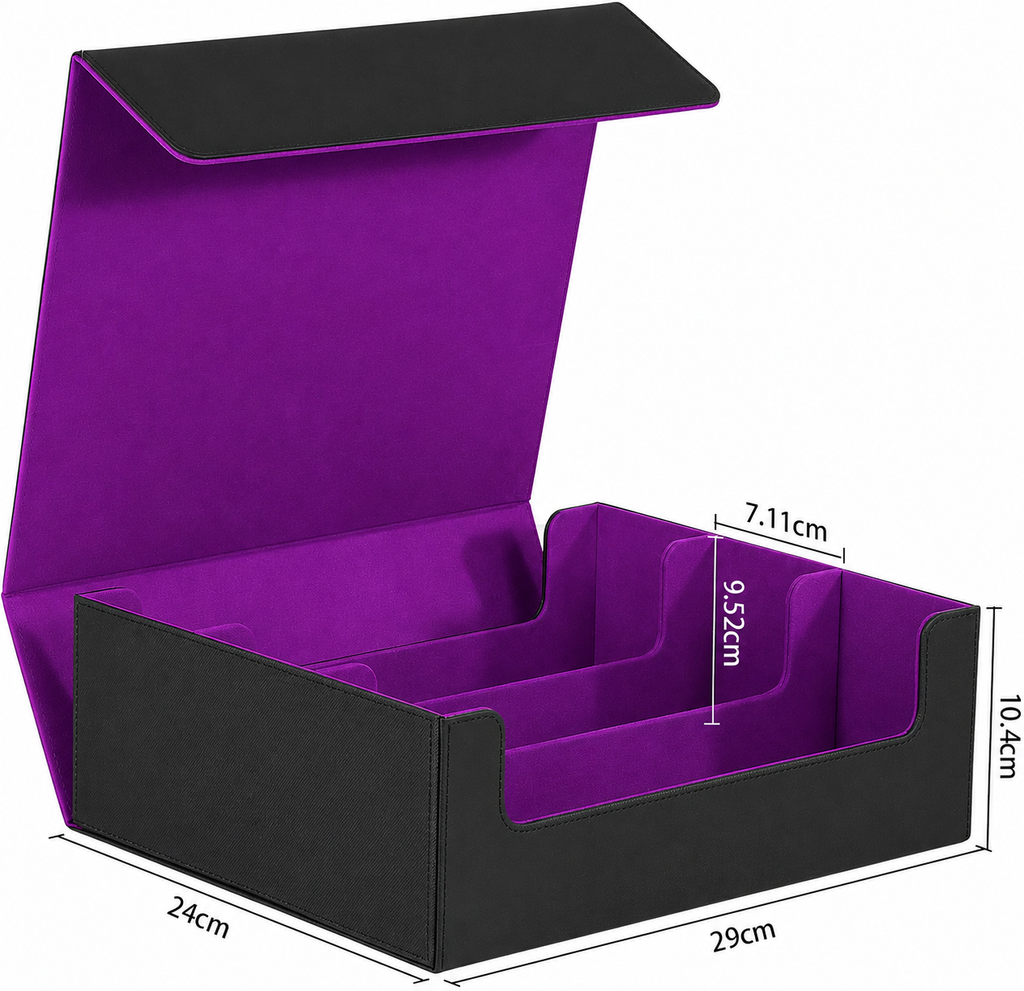 1,800+ Card Trading Card Storage Box (Purple)