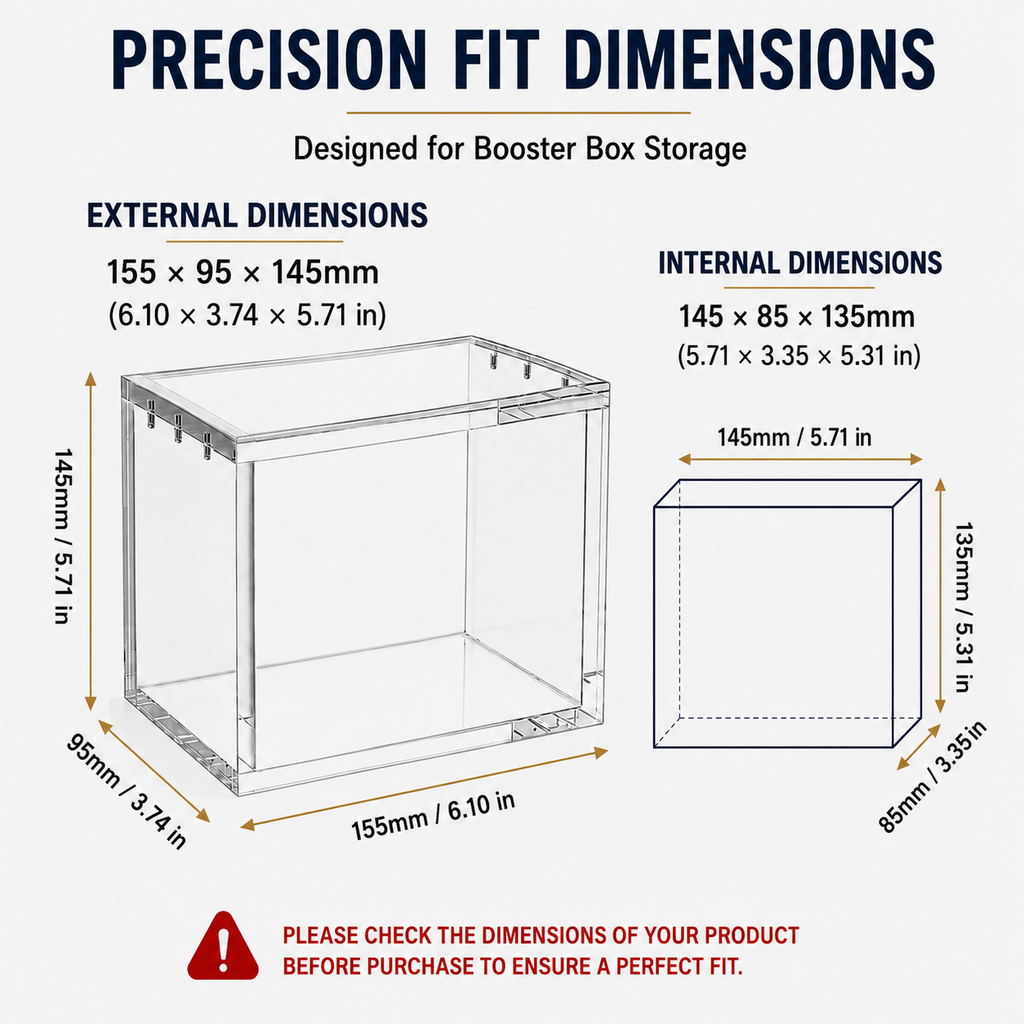 Acrylic Display Case for Pokémon Booster Box