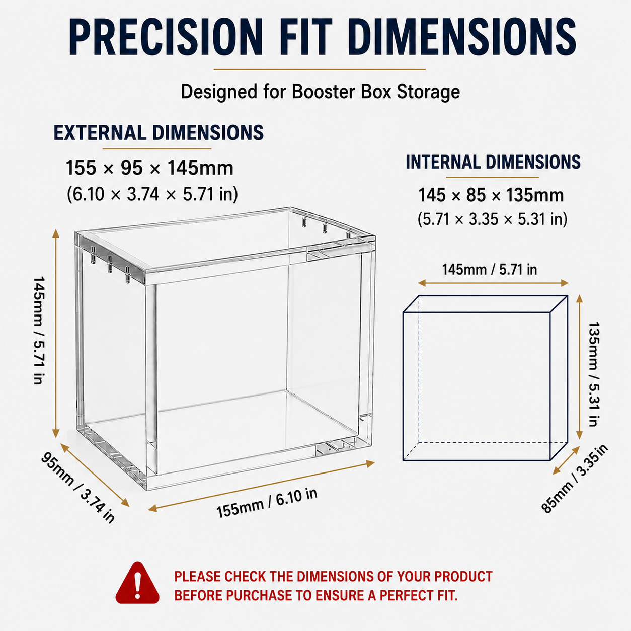 Acrylic Display Case for Pokémon Booster Box