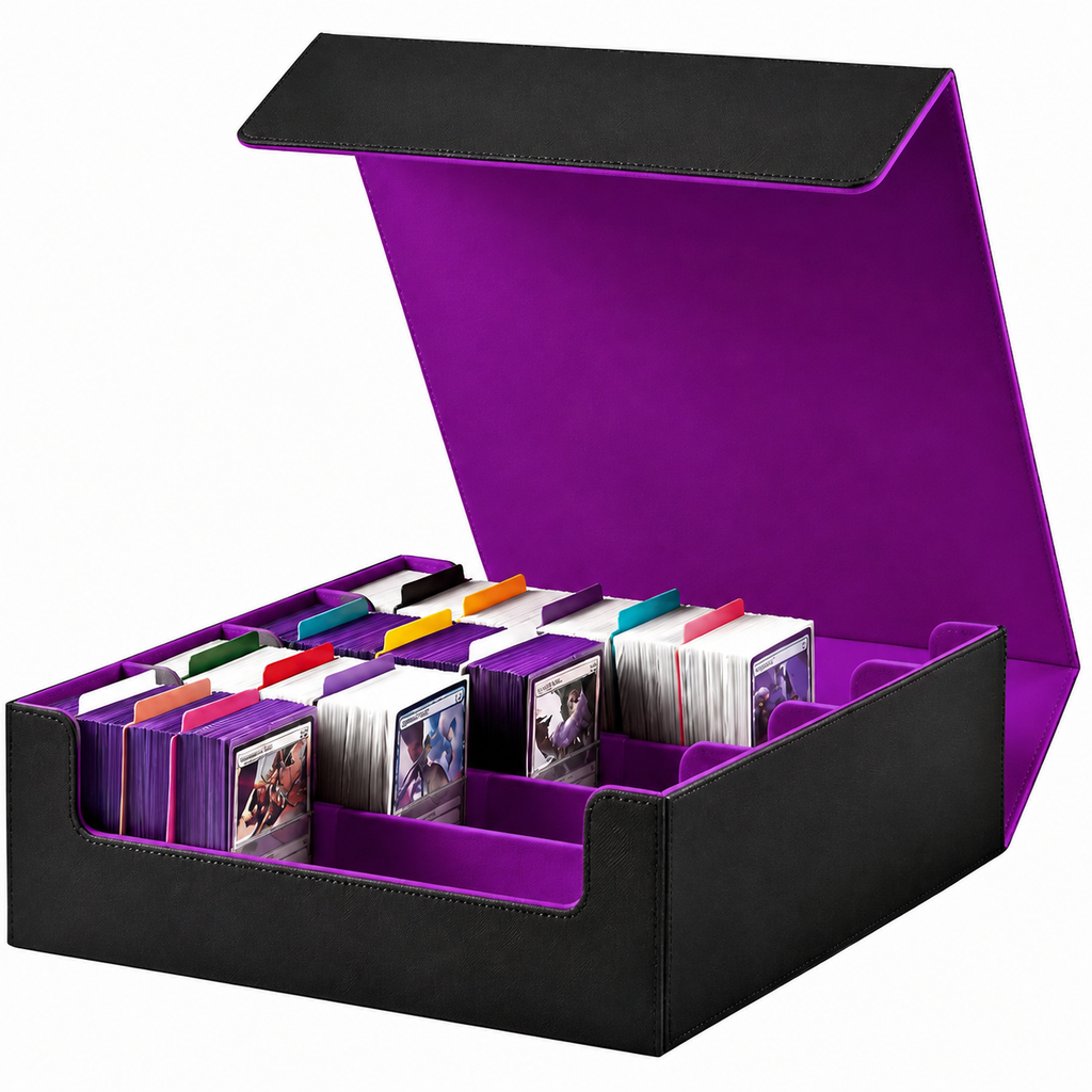 1,800+ Card Trading Card Storage Box (Purple)